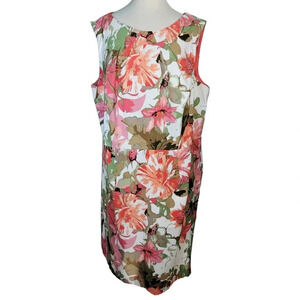 Dressbarn Floral Sleeveless Dress Size 22